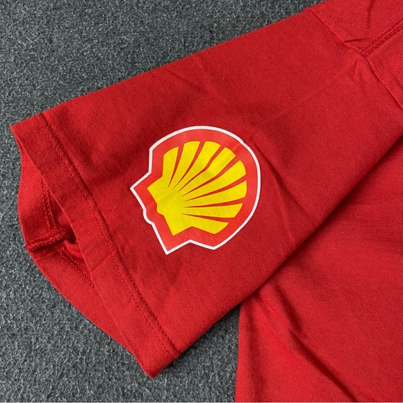 Ferrari Official Shell V- Power Red T-Shirt Men’s Size Large - Picture 3 of 8